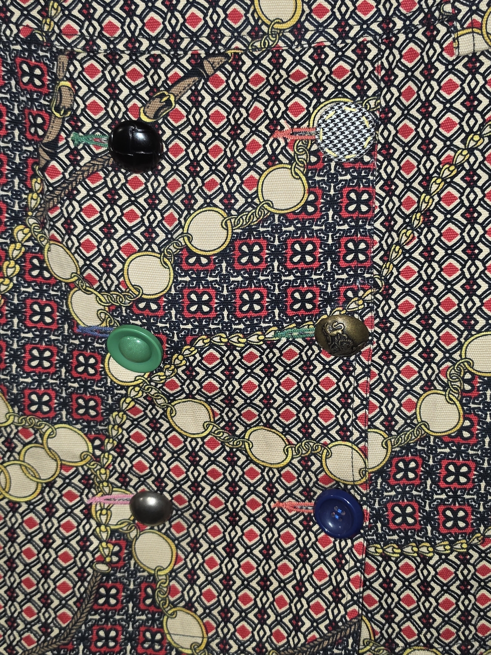 Ivy Jane 100% Cotton Boho Geometric Patterned Multicolor Mini Skirt Size 4 - Picture 2 of 11
